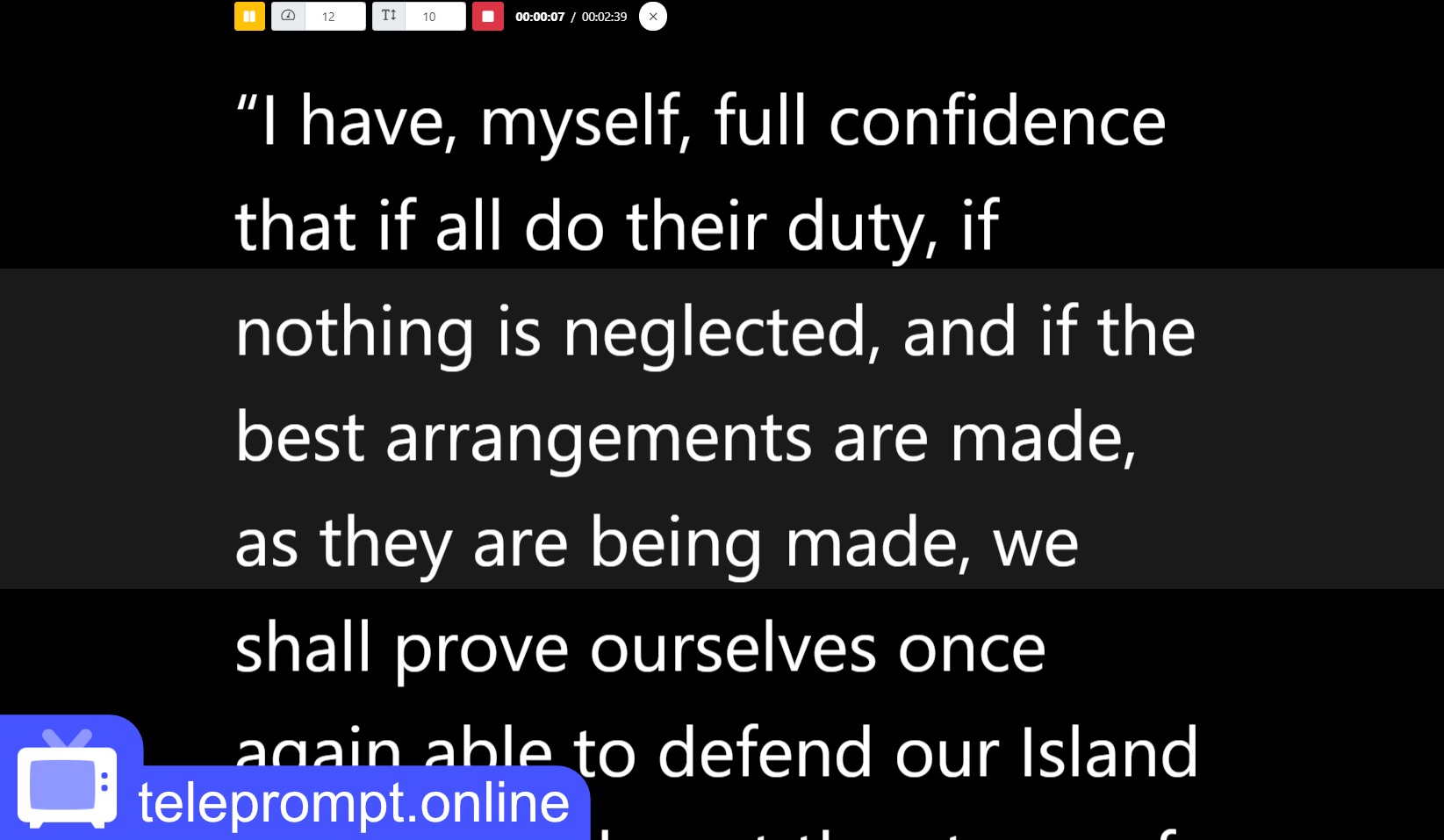 Teleprónter online Aplicación web gratis de autocue para pronter en